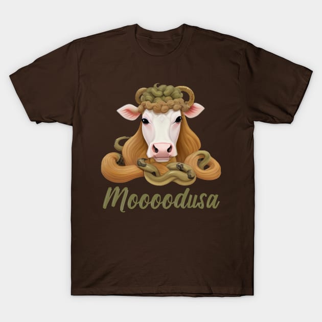 Cow. Medusa. Moooodusa. T-Shirt by donovanh